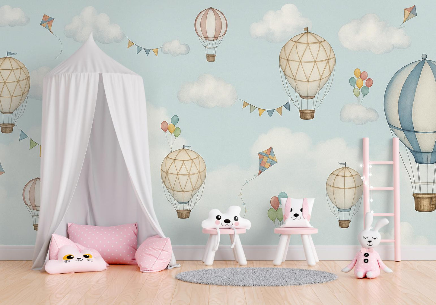 Hot Air Balloon Mural