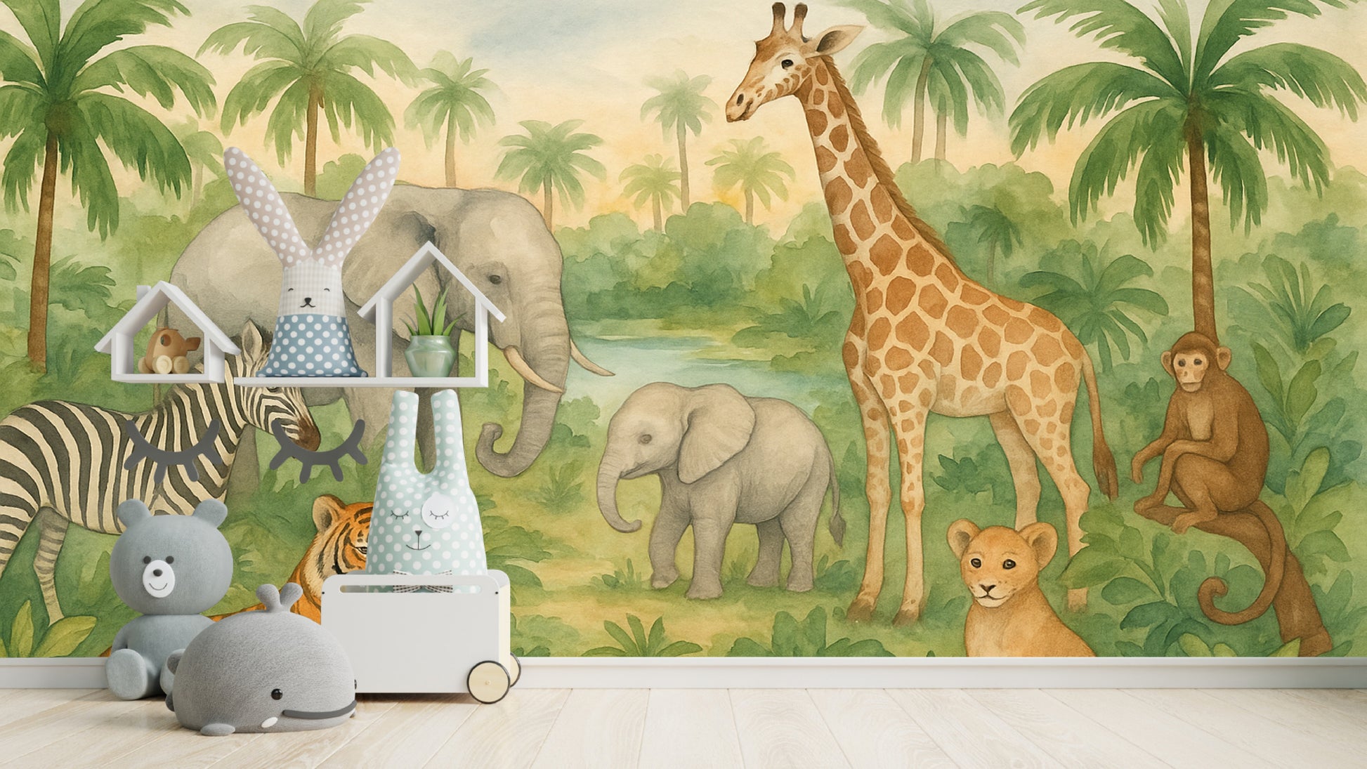 Jungle Safari Wall Mural